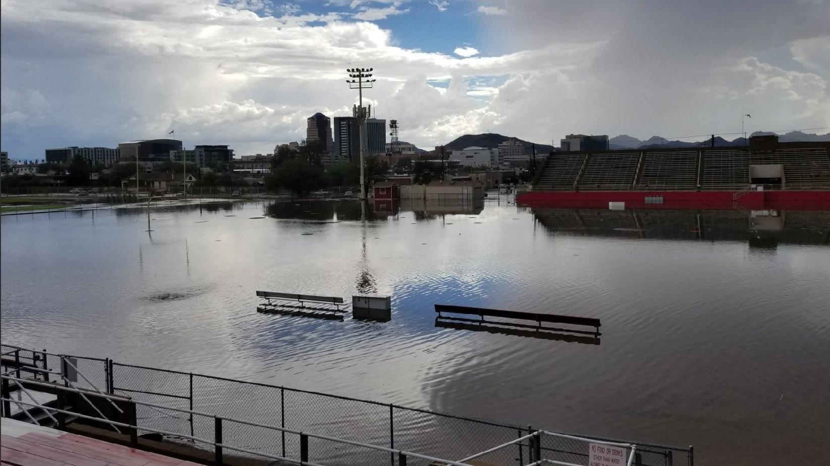 Tucson High football field closed indefinitely after flooding
